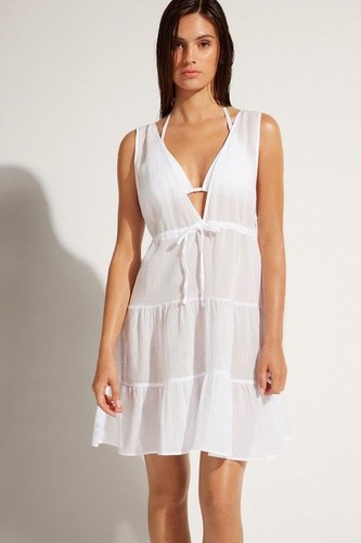 Women calzedonia dress white - dress,