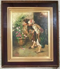 DIPINTO OLIO SU TELA Vincenzo