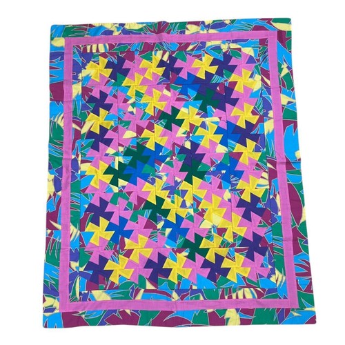Trapunta colorata artigianale