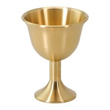 Tazza vintage in ottone vetro