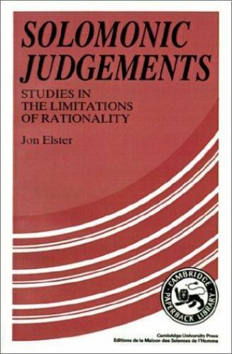 Solomonic judgements studies - solomonic, judgements: