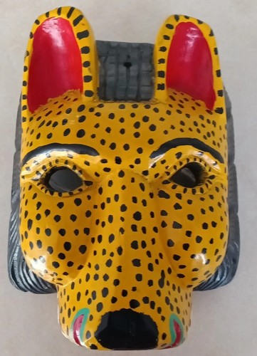 Maschera legno intagliata a - maschera,