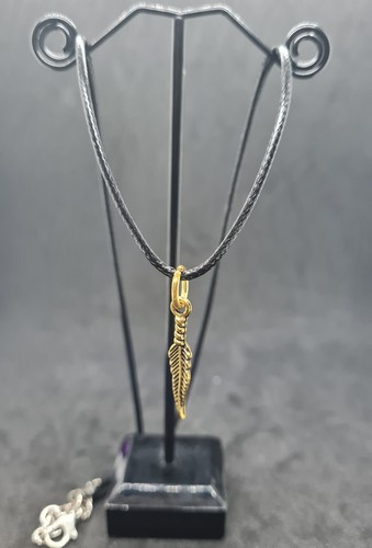 Collana piuma ciondolo bijoux - collana,