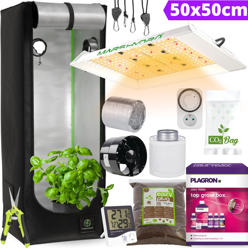Growbox set completo led 50x50 - set,