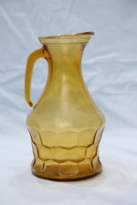 brocca vetro soffiato ambrato