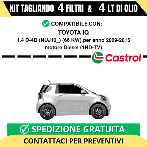 Tagliando per toyota 4 - toyota, iq