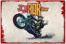 Plaque murale métal joe - "joe, bar