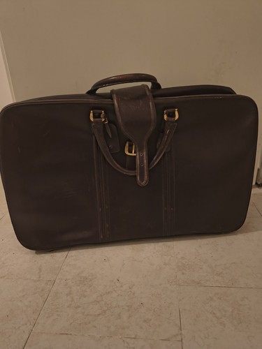 Valigia pelle vintage - pelle,