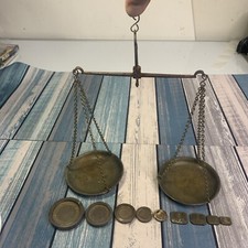 W&T Avery Latereach antico contabilancia inglese Birmingham scala e 9 pesi