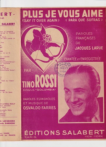 Tino rossi partition plus - rossi,