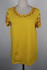 MAX MARA MAGLIA TOP DONNA TG.M WOMAN CASUAL VINTAGE T-SHIRT DECORATA CON PIETRE