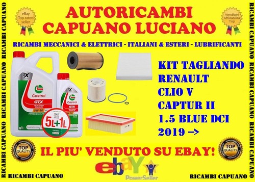 Kit tagliando renault clio - tagliando,