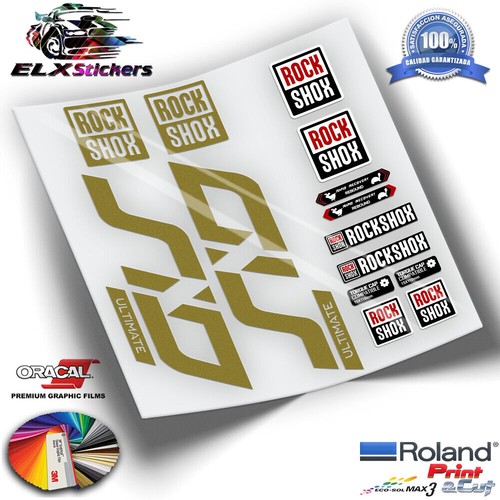 Adesivi mtb forcella rockshox - adesivi,
