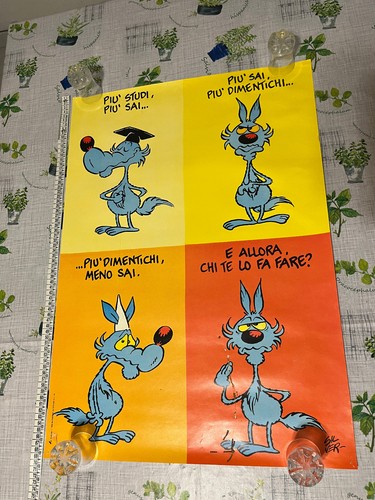 Poster vintage lupo alberto - vintage,