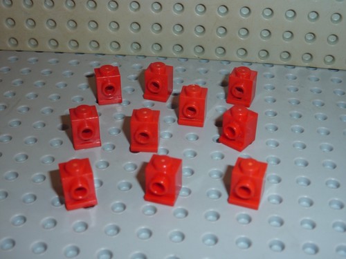 Lego red brick with - x,