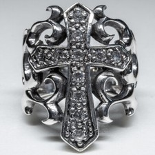 Croce gotica 925 anello - gotica,