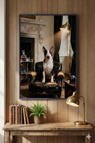 Bull terrier dog wall art - dog,