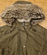 Barbour Kelsall Woman British legend size 12 cappuccio e pelliccia removib. AK99