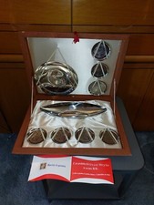 VINTAGE " SILVER STYLE " SET DA PRANZO PER 7 PERSONE IN ACCIAIO INOX 18-10