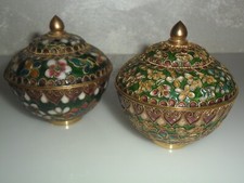 Coppia Vasi potiche Cloisonnè