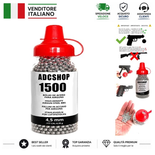 1500 sfere acciaio calibro - 1500, in