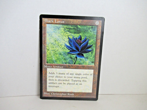 Black lotus oversized 6x9 - black,