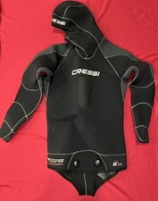 Muta umida “Giacca Gara”Donna Cressi diving wet suit 5mm, New Taglia 5/XL