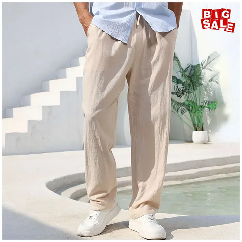 Pantalone uomo lino cotone