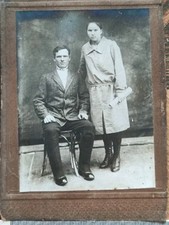 Vecchia foto vintage in bianco