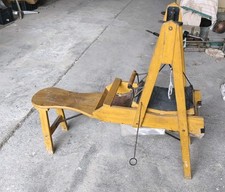 ANTICA CARDATRICE LANA VINTAGE IN LEGNO 1900