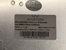 Waveform 4x4 MIMO Antenna da pannello 5G esterna (N-femmina, 600-6000 MHz)