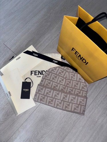 Berretto fendi beige cashmere - beige,