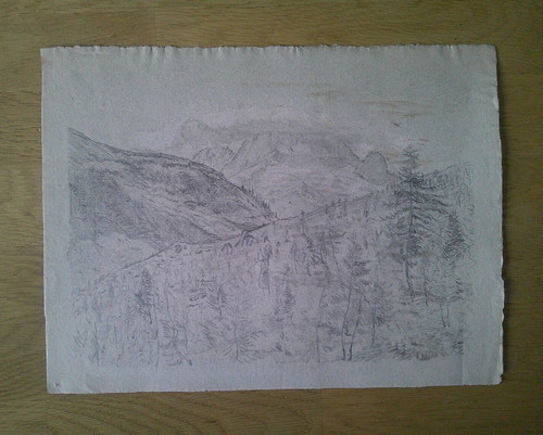 Antico disegno matita 1930 - disegno, a