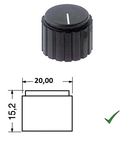 Manopola 20mm per