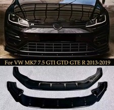 CS Style Splitter Anteriore VW Golf 7 7.5 GTI R R-Line 2013-2019 Spoiler Lama