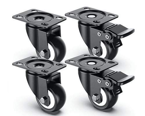 Ruote girevoli carrello 4pz