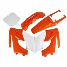 HMParts Dirt Bike Pit Bike Carena SET 125 -150 cc Arancione Tipo 2