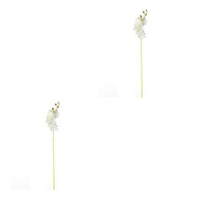 2 Pieces Fiori Finti Bianchi Decorazioni Mazzolino Finto Di Seta