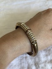 Bracciale vintage metallo e strass