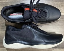 Prada Casual Sneakers America’s Cup Black /USA Sz 8 - UK 7 Mens Leather Trainers