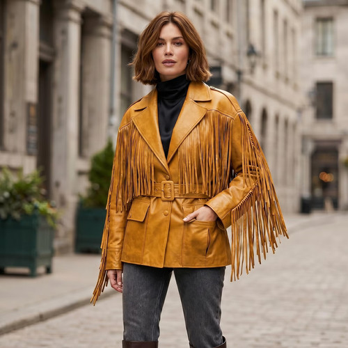 Giacca donna pelle con - donna, in