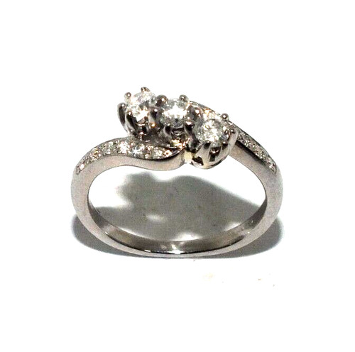 Anello trilogy oro bianco - anello,