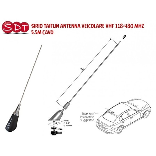 Sirio taifun antenna veicolare - taifun,