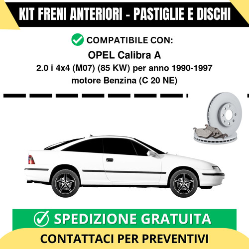 Kit freni anteriori opel - kit,