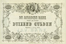 Olanda Indie Javasche Bank 1000 fiorini 1.7.1864 - Riproduzione