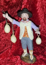 PRESEPE NAPOLETANO - TERRACOTTA, VENDITORE PROVOLE , FIRMATA - ALTA CM. 14