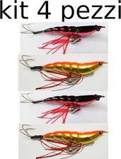 Totanara Pesca Polpo Polpara Esca Polpi Polipo Artificiale Mare Barca kit 4 pz.