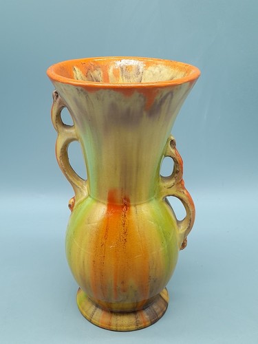 Vaso ceramica arancione art