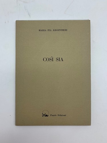 Maria pia argentieri cosi - maria, cosi'