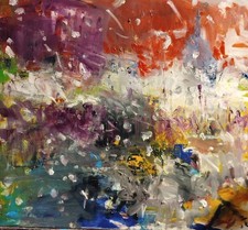 olio su tela trino sotto la